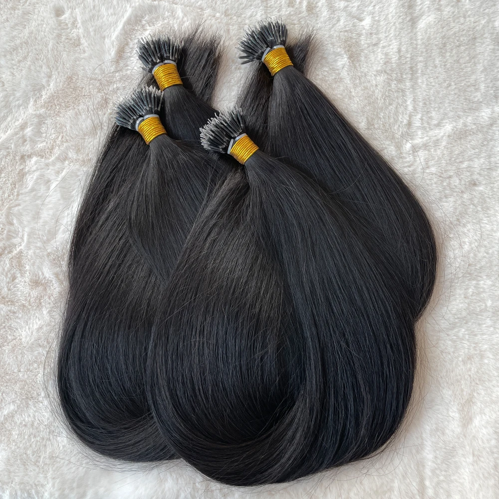 Wholesale Hot Selling Top Grade 12A remy Human Cuticle Aligned Hair Nano Ring Human Hair Extensions