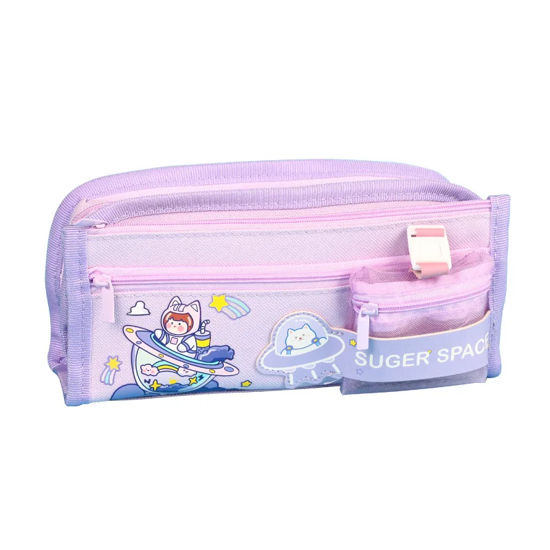 Kawaii многофункциональная Большая вместительная Холщовая Сумка для канцелярских принадлежностей пенал