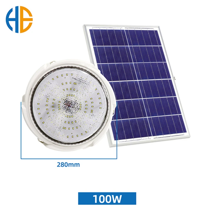 
Solar 100W Energy Led Cell Indoor Remote Control Ip65 Ceiling Light 