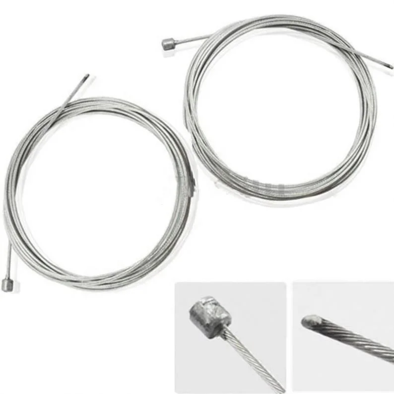 IRONDONKEY Bike Brake Shifting Cable MTB Road  Front Rear Derailleur Brake Cable Inside Line 2000mm Inner Wire for MTB Road Bike