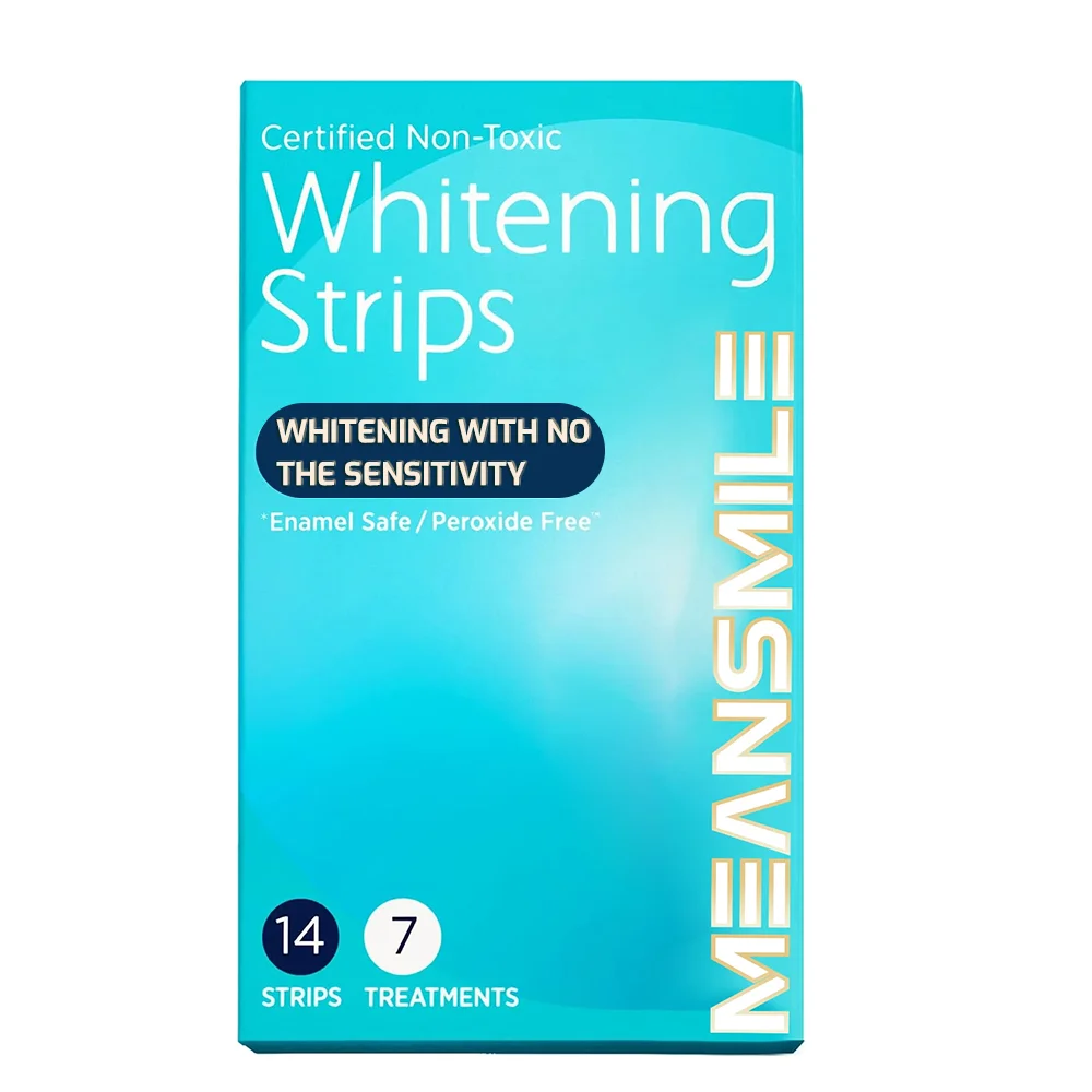 Best Seller New Package Bright Teeth Whitening Strips 7 Treatments Professional 100% Residue Free Whiteteeth Strips