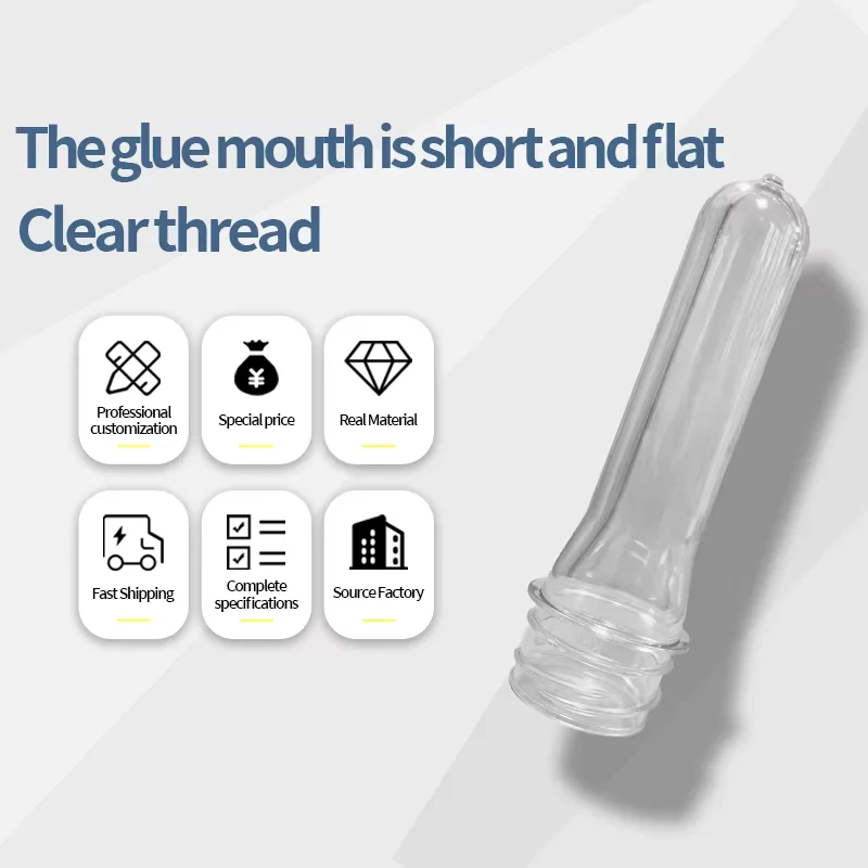 Food-safe Materials Custom Eco-Friendly PET Bottle Preform