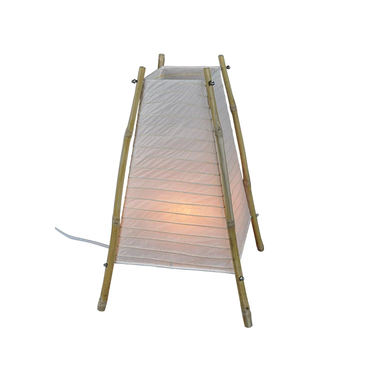 New Design Home Decor Bamboo Frame Modern Led Table Lamp with Rice Paper Finished Made in China