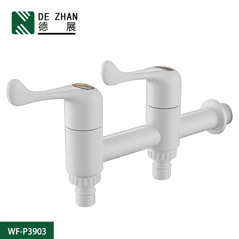 2 Way Bibcock Taps Plastic ABS Water Faucet Nozzle