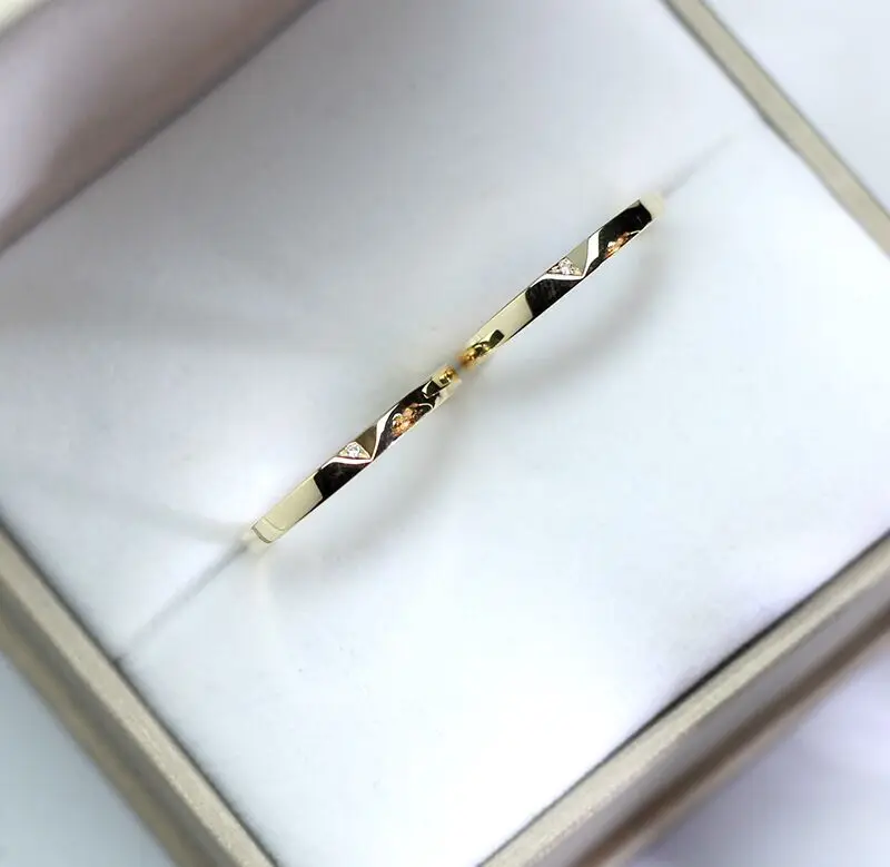 Custom 9K 14K 18K Real Solid Gold Engagement Couple Ring Moissanite Diamond Wedding Rings