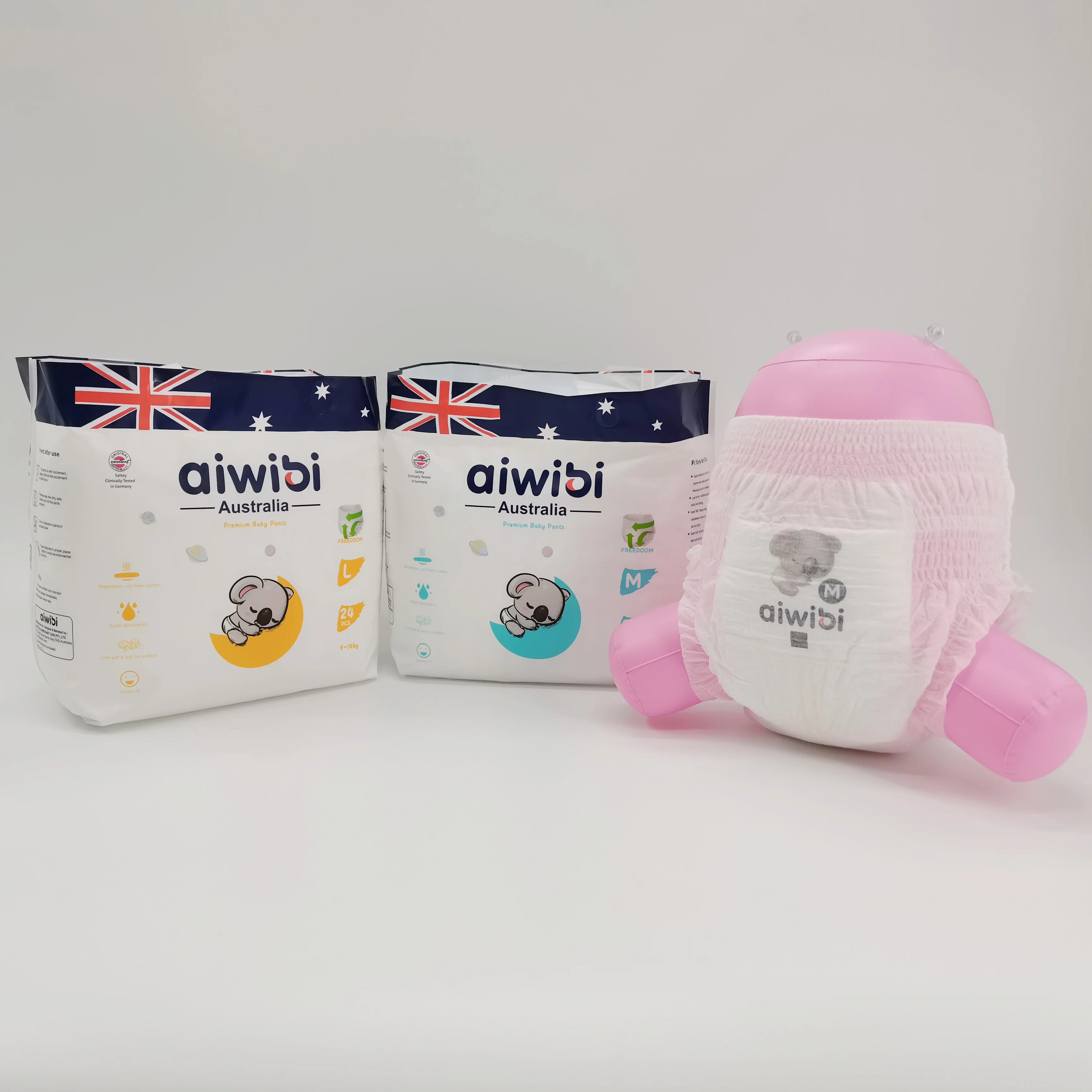 Aiwibi Baby Diapers OEM Hot Selling in Africa pampering Wholesale Price Baby Nappies couche bebe en gros