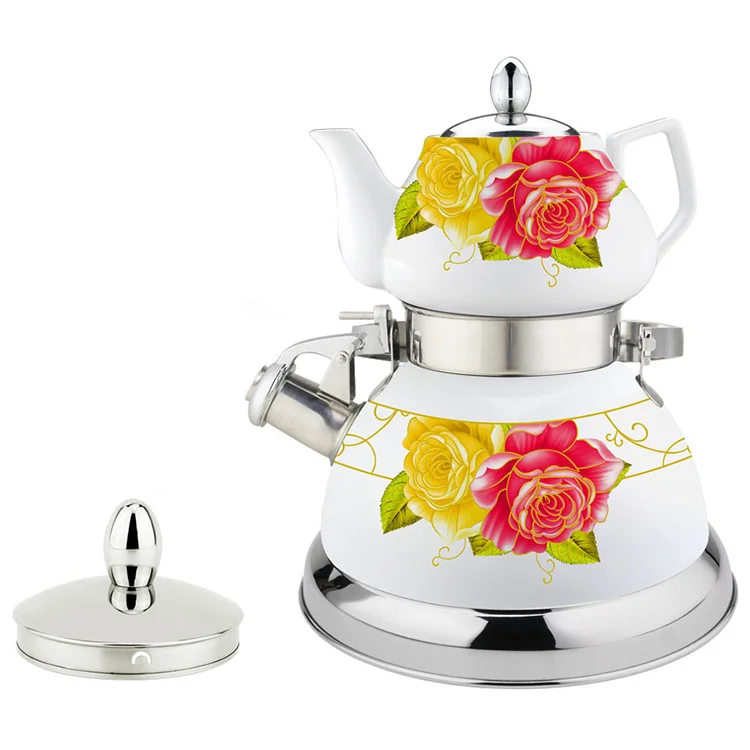 3L gas electric induction double glass kettle Water Boiler Electric printing Tea Kettle Kitchen Tools & Gadgets Container