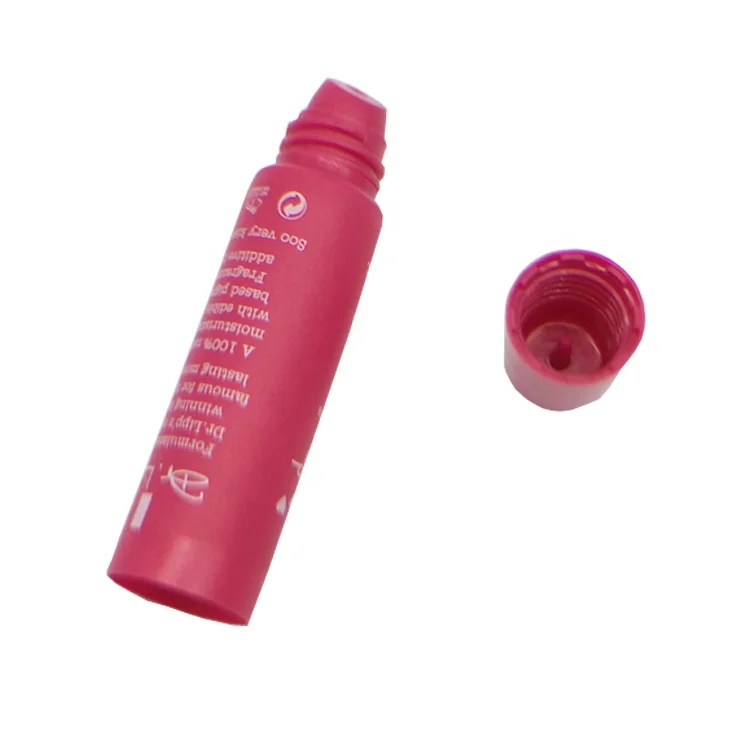 Promotion Red Lipgloss Tube, D16mm Mini Lipgloss Tube Squeeze Tube Lipgloss