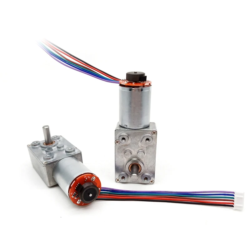 12v 24v electric RK370 brush Dc worm gear motor