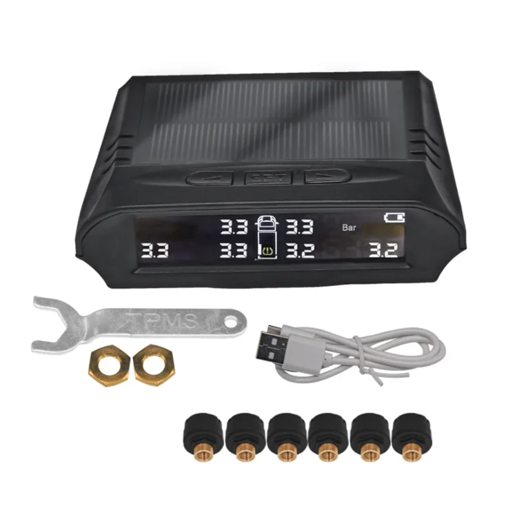 
OEM factory for 6 wheels Wheel sensor wholesale price solar wireless tpms for heavy truck bus 