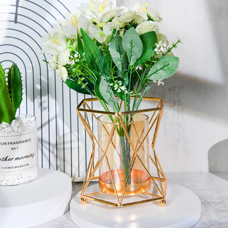 Aspire Creative Bag Shape Flower Vase Glass for Home Decor Table Ornament