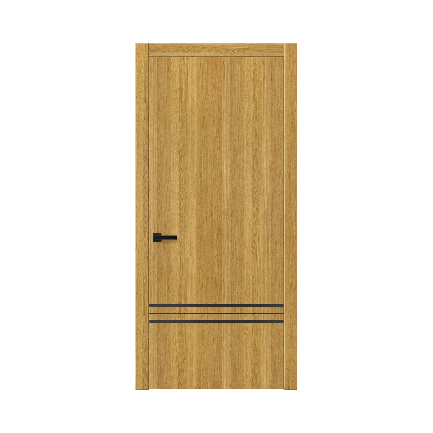 Modern Design MDF Paint-free Melamine Wooden Interior Door For Apartment Using