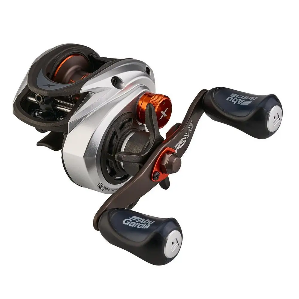 Original ABU GARCIA REVO5 X HS Baitcasting Fishing Reel 9.1KG Drag C6 Carbon Frame Asymmetrical Body Aluminum Spool Low Profile