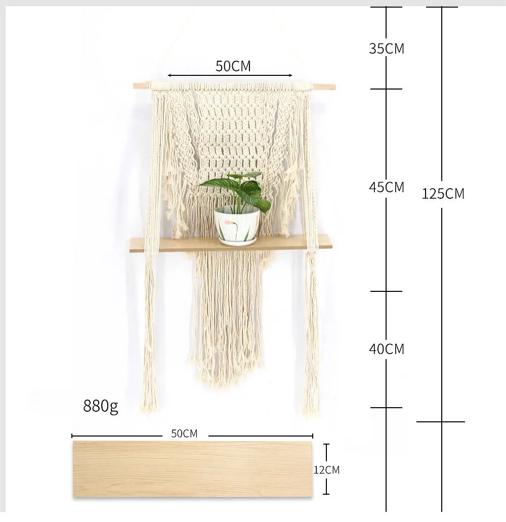 
wall hanging rack macrame wall hanging home decor hanging wall decoration 