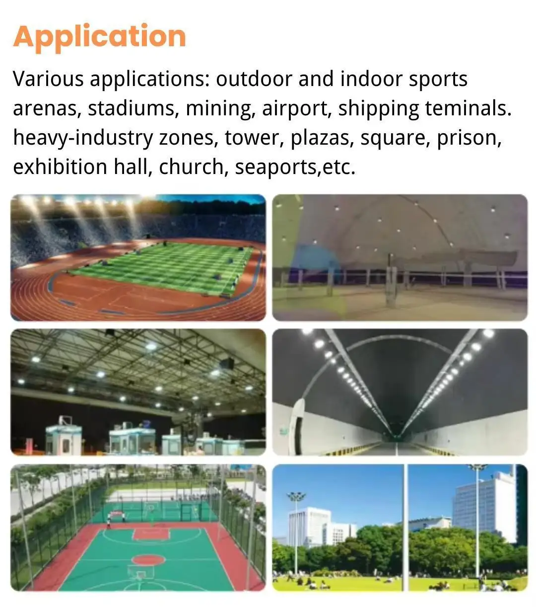 Hishine Led Stadium Lights Flood Light 150w 400watt Tower Pole Football Outdoor Lamp Cayo 1000lumen Security High Mast Lighting