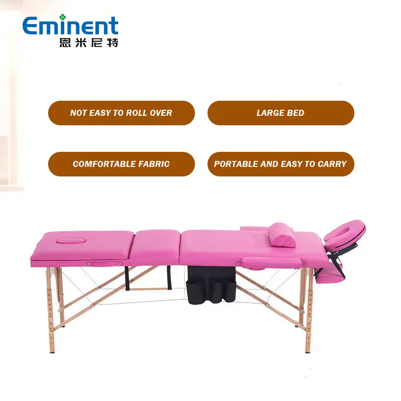 Factory Direct Supply Spa Massage Bed Portable Foldable Beauty Tattoo Bed Massage Table