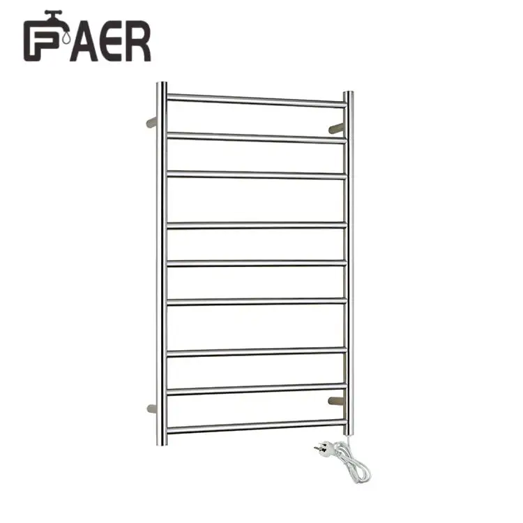 Traditional Design Fashion Wall Mounted 304 Stainless Steel  Ladder Electric Heated Towel Rail Towel Warmer