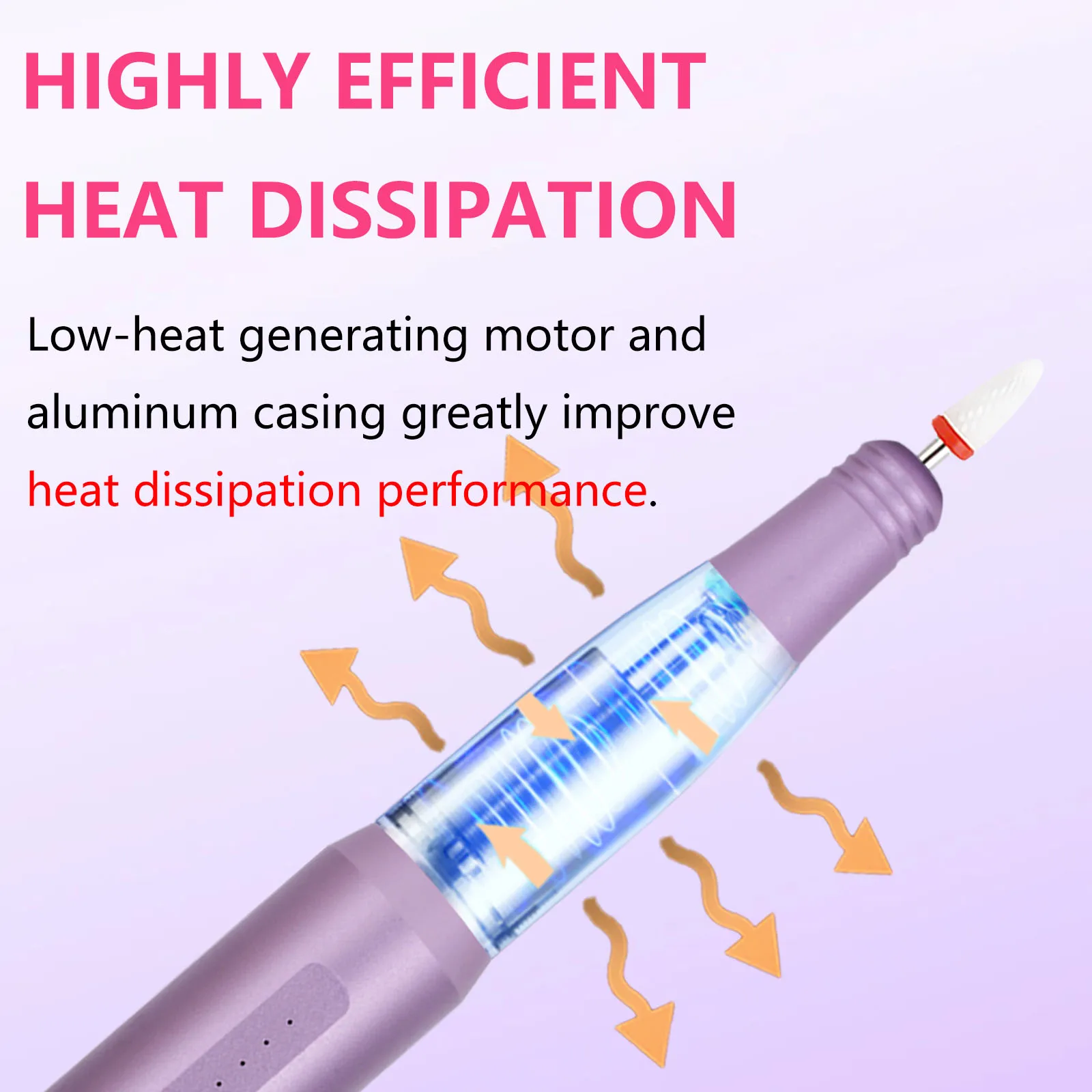 2024 High Quality Rechargeable Electric Nail Drill  20000RPM Nail Drill Machine Professional for home & Salon Use Nail File