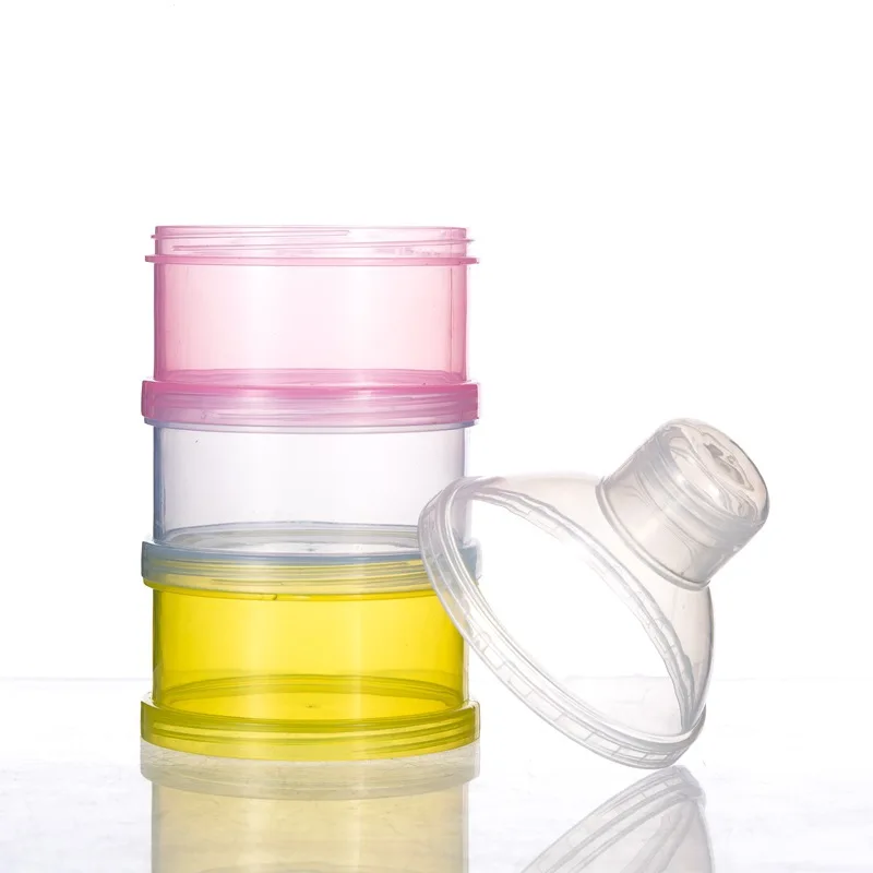 Baby Milk Powder Formula Dispenser Stackable 3 Layers Formula Dispenser Container