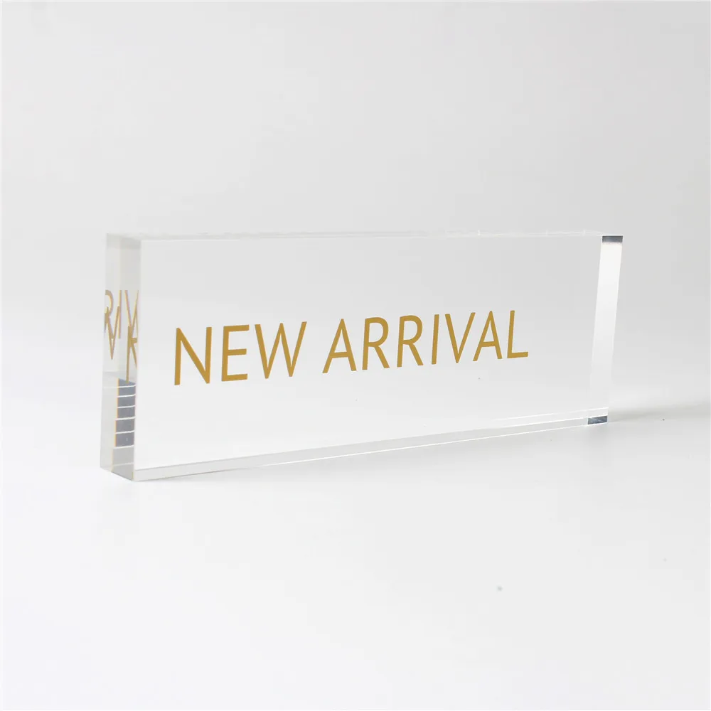 Customize Acrylic Block Logo POS Display
