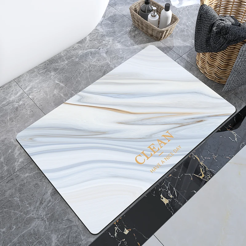 Strong Water Absorbent Durable Household Bathroom Accessories Instant Dry Floor Mat Supplier