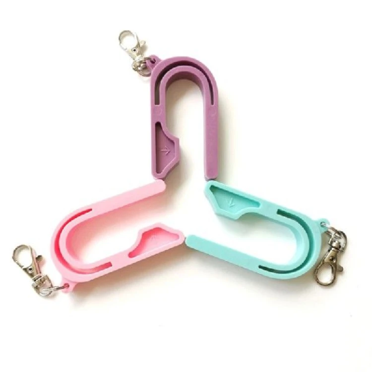 2 Points Car Seat Key Professional Child Safety Belt Keychain Tool Unlocking Portable Unlock Child Safety Belt