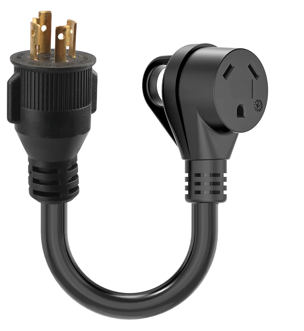 generator adapter cord STW L14-20P to TT-30R 12inch 10/3AWG