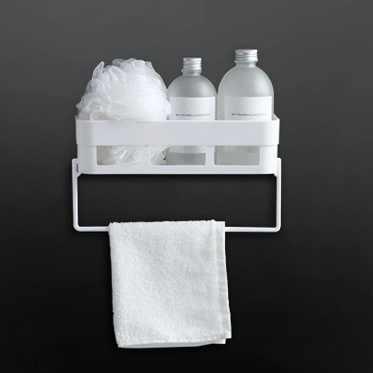 Wholesale Household Multifunction Punch-free Seamless Storage Holders Kitchen Storage Rack With Hook Rack Bathroom Storage Rack