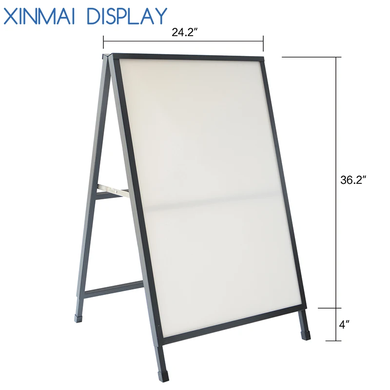 Heavy Duty Slide-in  A-Frame Sidewalk Sign 22x28inch Poster Stand