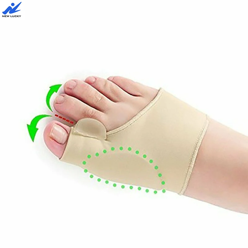 Лидер продаж, эластичный бандаж на половину пальца стопы, корректирующий рукав с гелевыми подушечками, силикон