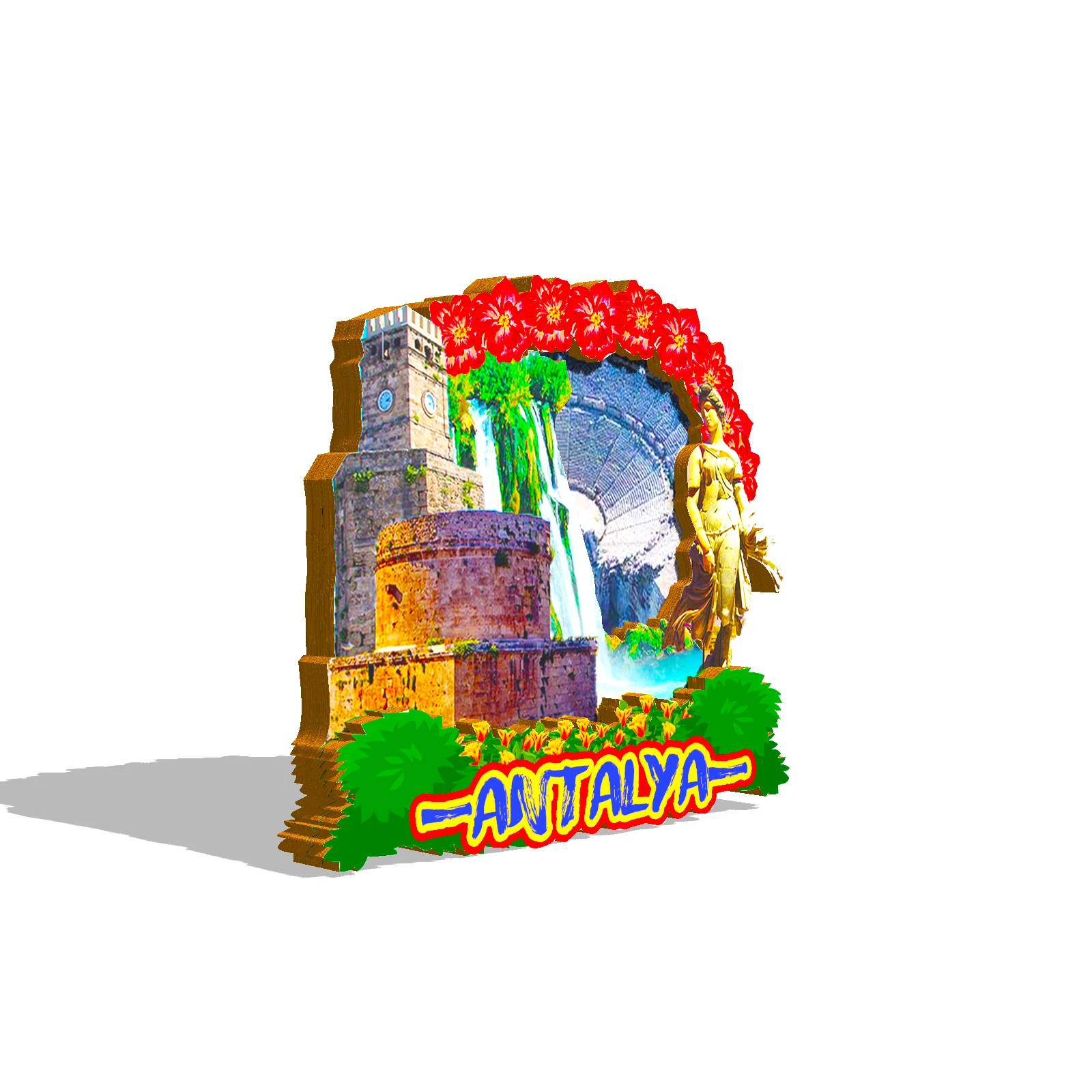 Refrigerator Magnet Antalya Turkey United States Fridge Magnet City Travel Souvenirs Gifts 3D Classic Home Crafts