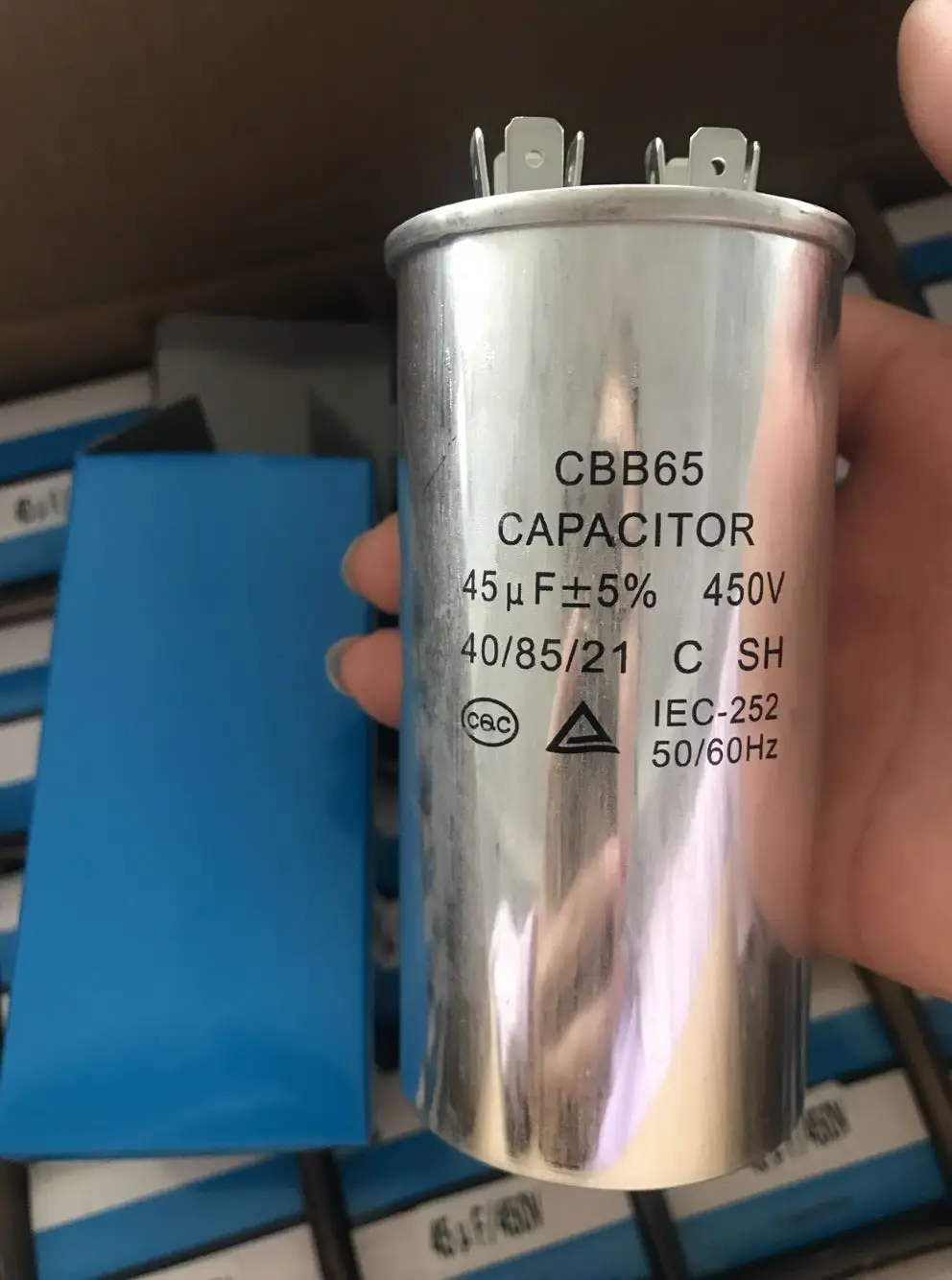 CBB65 450VAC 50/60Hz Air Conditioner Appliance Motor Start Run Capacitor 20uf-60uf