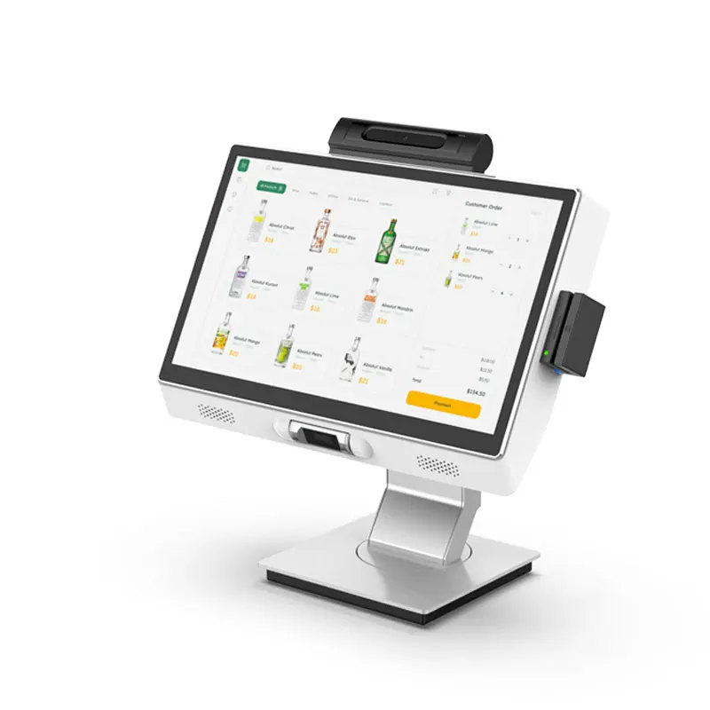 13,3 дюймов Все-в-одном Windows Android Tablet POS-система подключения NFC кассовый аппарат продаж совместимых смартфонов POS кассир