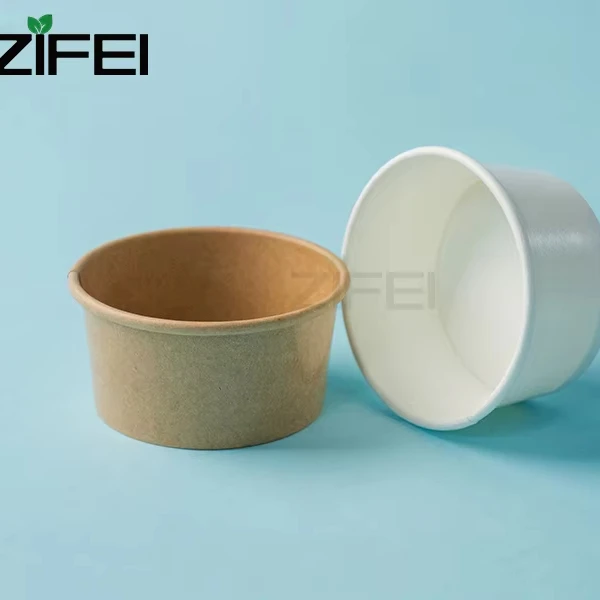 Recyclable customized 1.5oz 2oz 3oz 4oz paper sauce cup with lid