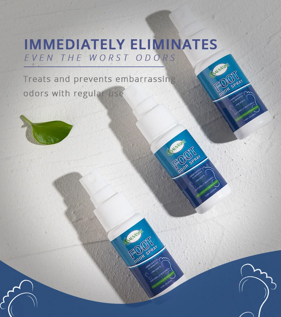 Natural Organic Portable Prevent Odor Foot Spray Deodorant Foot Shoe Deodorant Spray