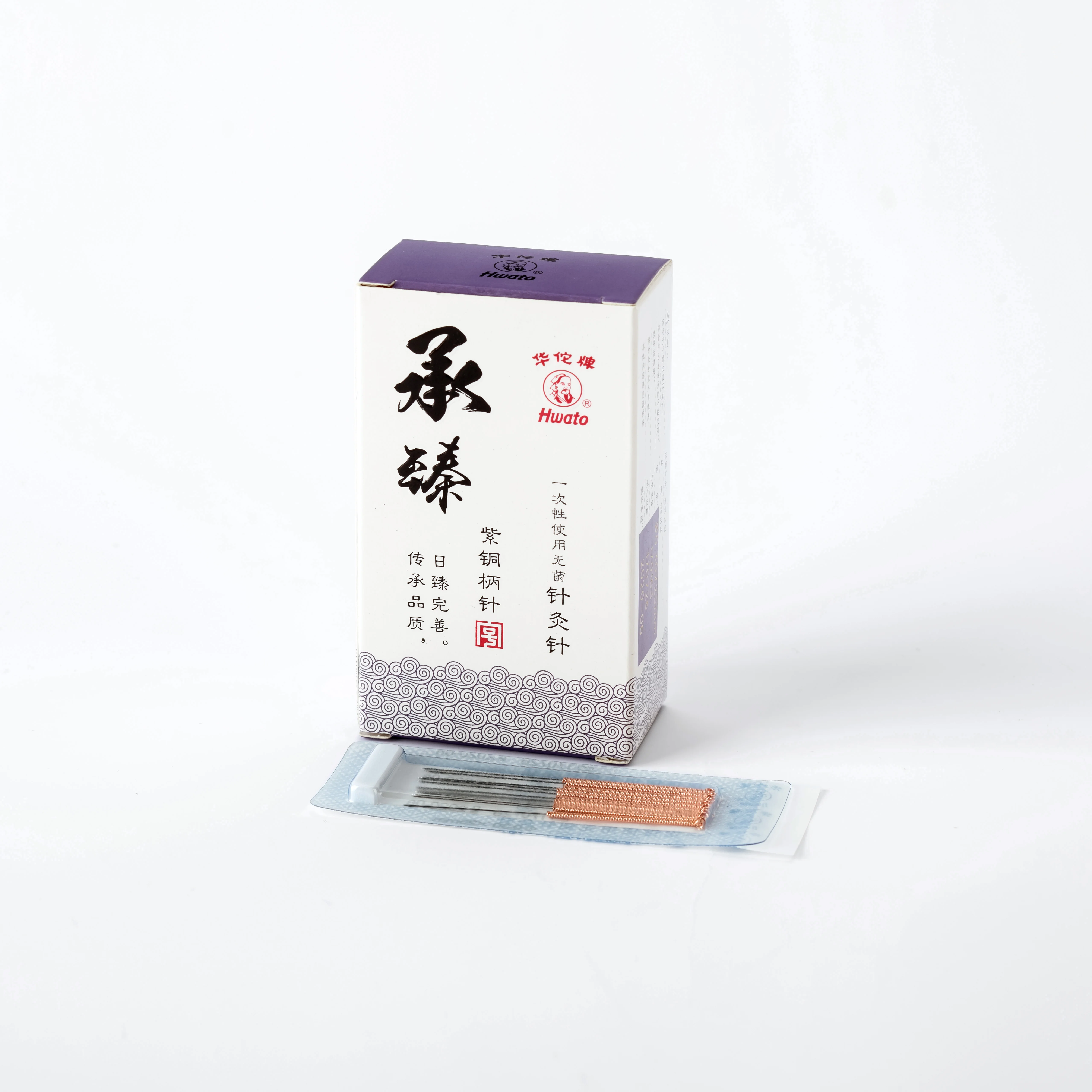 Hwato Brand copper handle sterile disposable acupuncture needle