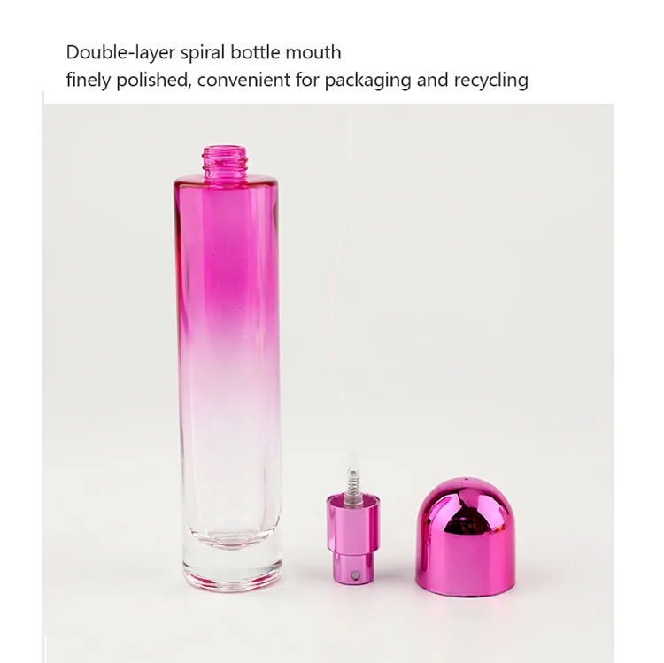 Luxury Empty Perfume Bottle 50ml Glass Bottle Wholesale Cosmetic Screen Printing fragrance bottle