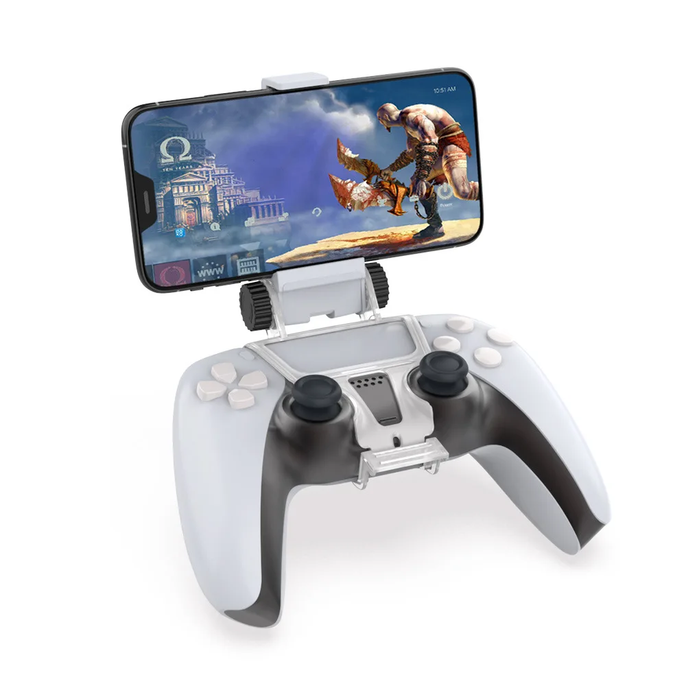 PS5 Controller Phone Clip Holder Clamp Mount Bracket for Sony PlayStation 5 PS5 Dual Shock Wireless Controller