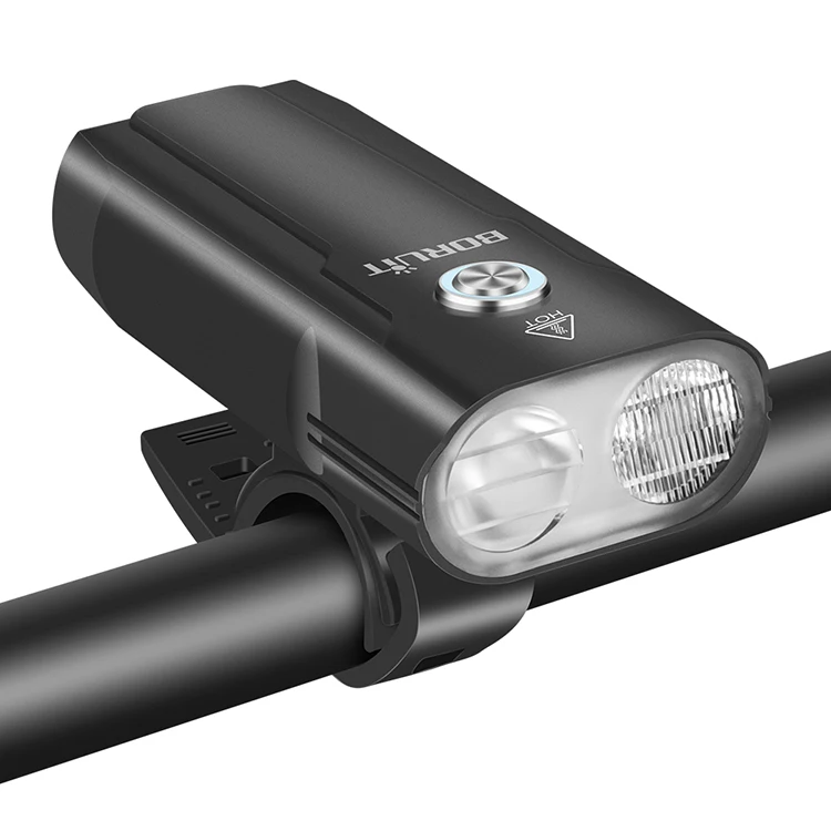Boruit High Brightness Bicycle Light 1050 Lumen Multi-Function Cycling Front Light Rechargeable Road MTB Bicycle Front Light