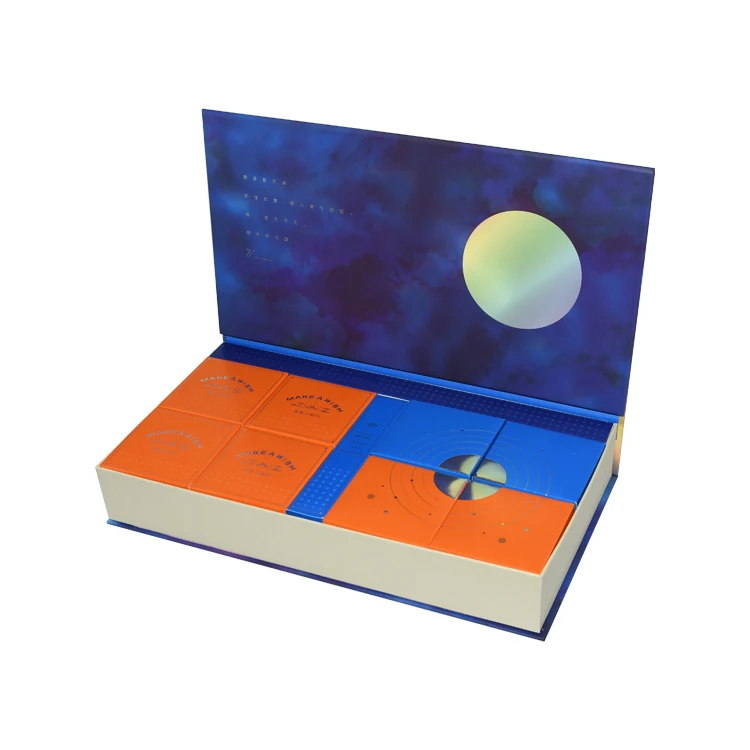 Custom Modern Mooncake Gift Boxes Set Luxury Magnetic Packaging Moon Cake Box Luxury Mooncake Gift Packing Box