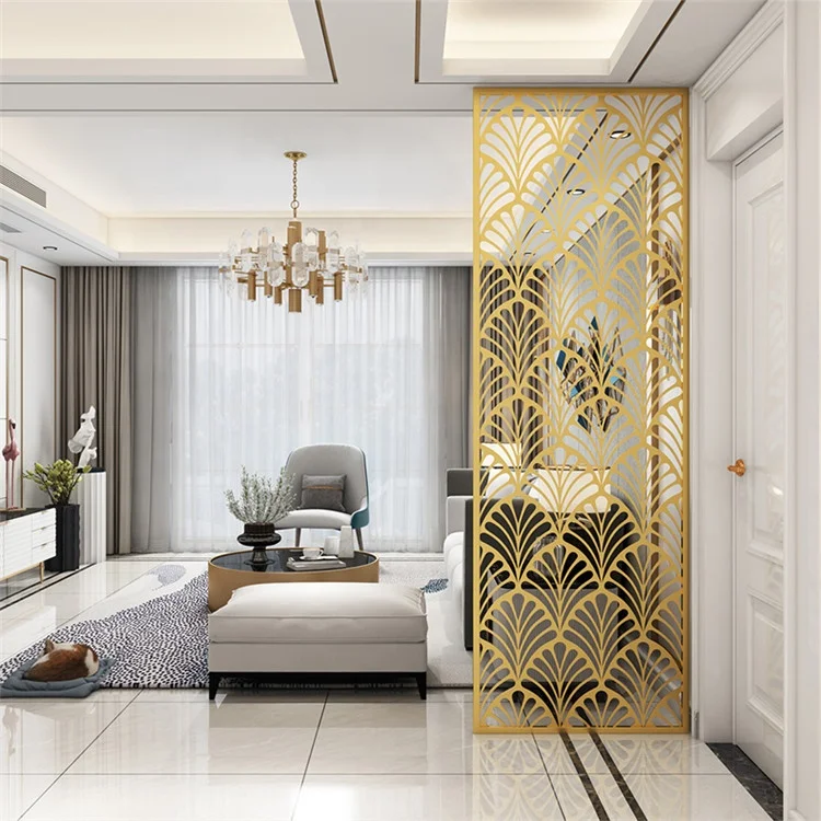 metal screen painting  Aluminum Perforated  Panels For Hotels Villa Lobby Interior Decorative room divider