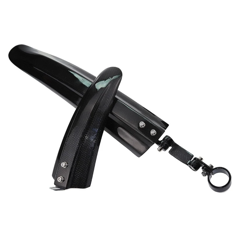Mountain bike riding package  3K Carbon Fiber Bike Fender Outdoor Road Mountain Bicycle Front Rear Mudguard