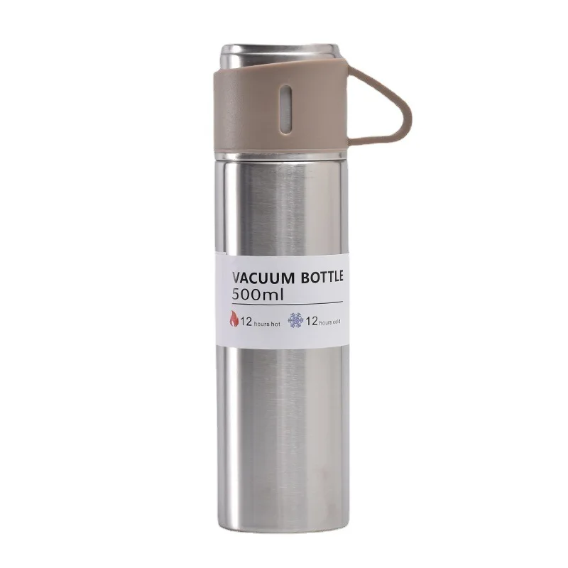 Corporate Business Thermos Mug Set Drinkware Set Thermos Vacuum Flask Stainless Steel Water Bottle Custom Logo Luxury with 2 Cup