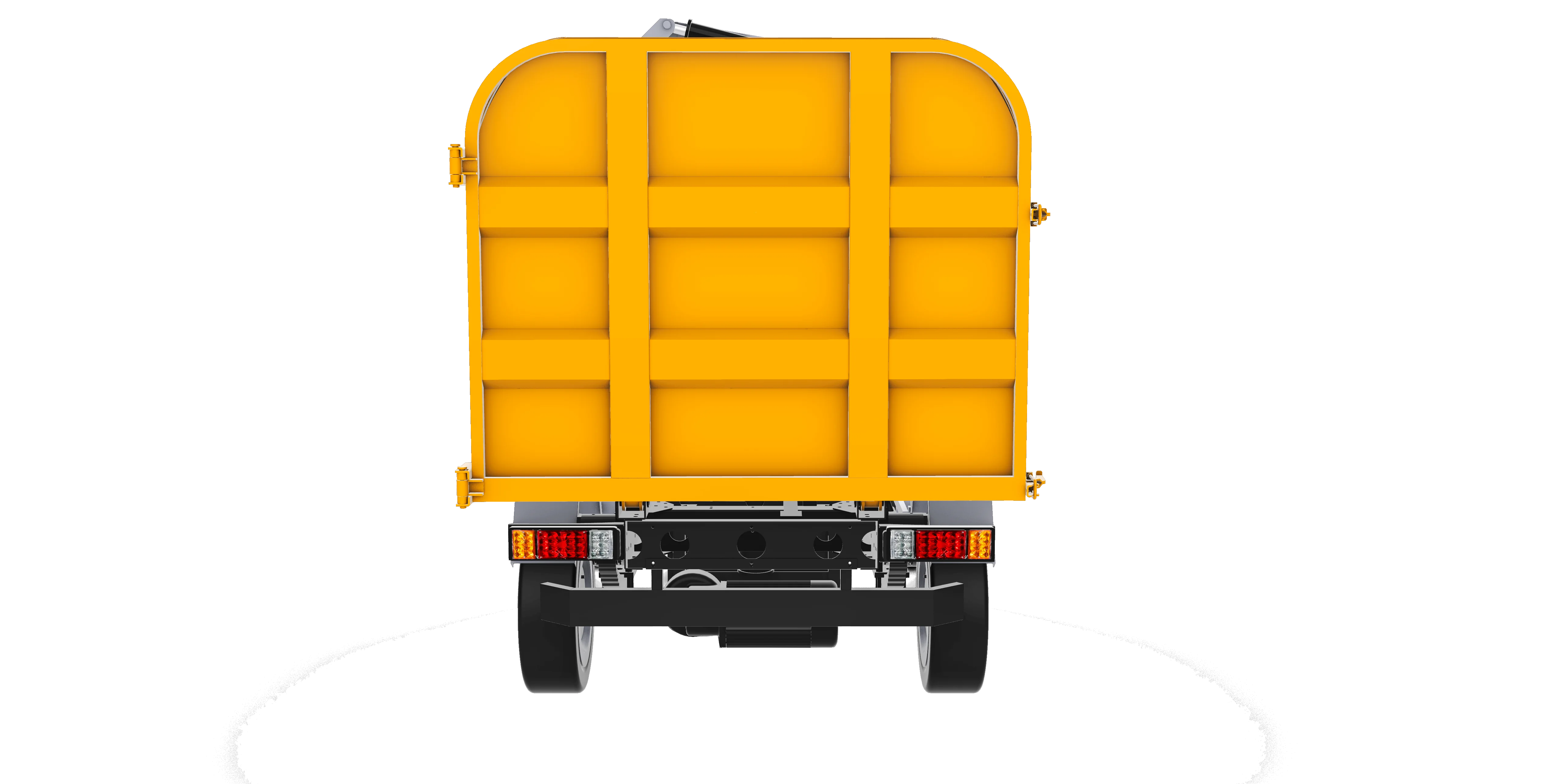 self-loading garbage truck