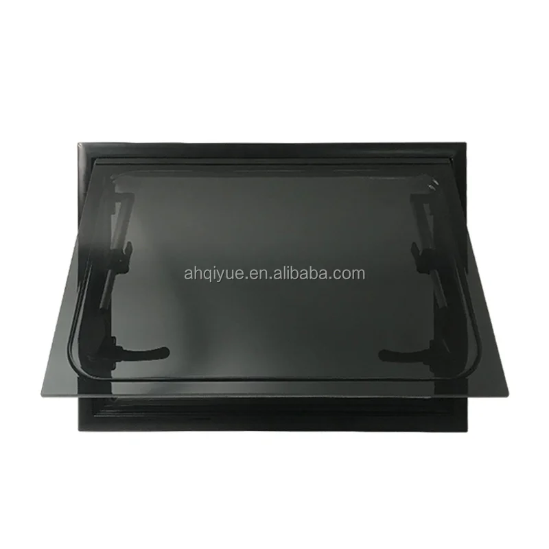 Right Angle RV Window Tinted Glass Push Window For Travel Trailer Campers