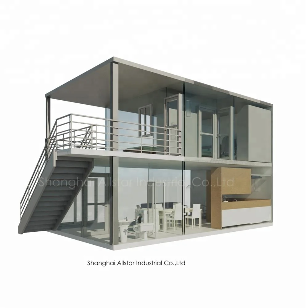 / 20ft/40ft Container Living Modern Prefab Container Allstar Flat Pack Container Hotel House Modification 2 Bedroom Modular Home