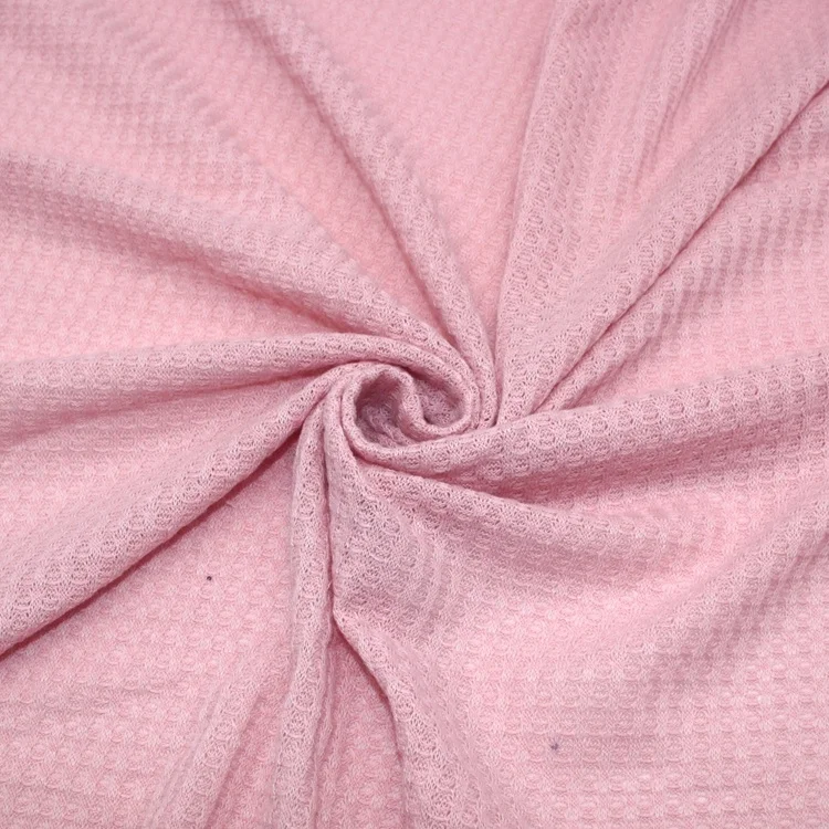 2023, Лидер продаж, 100% Полиэстеровая трикотажная Вафля с узором, хлопковая трикотажная ткань для платья