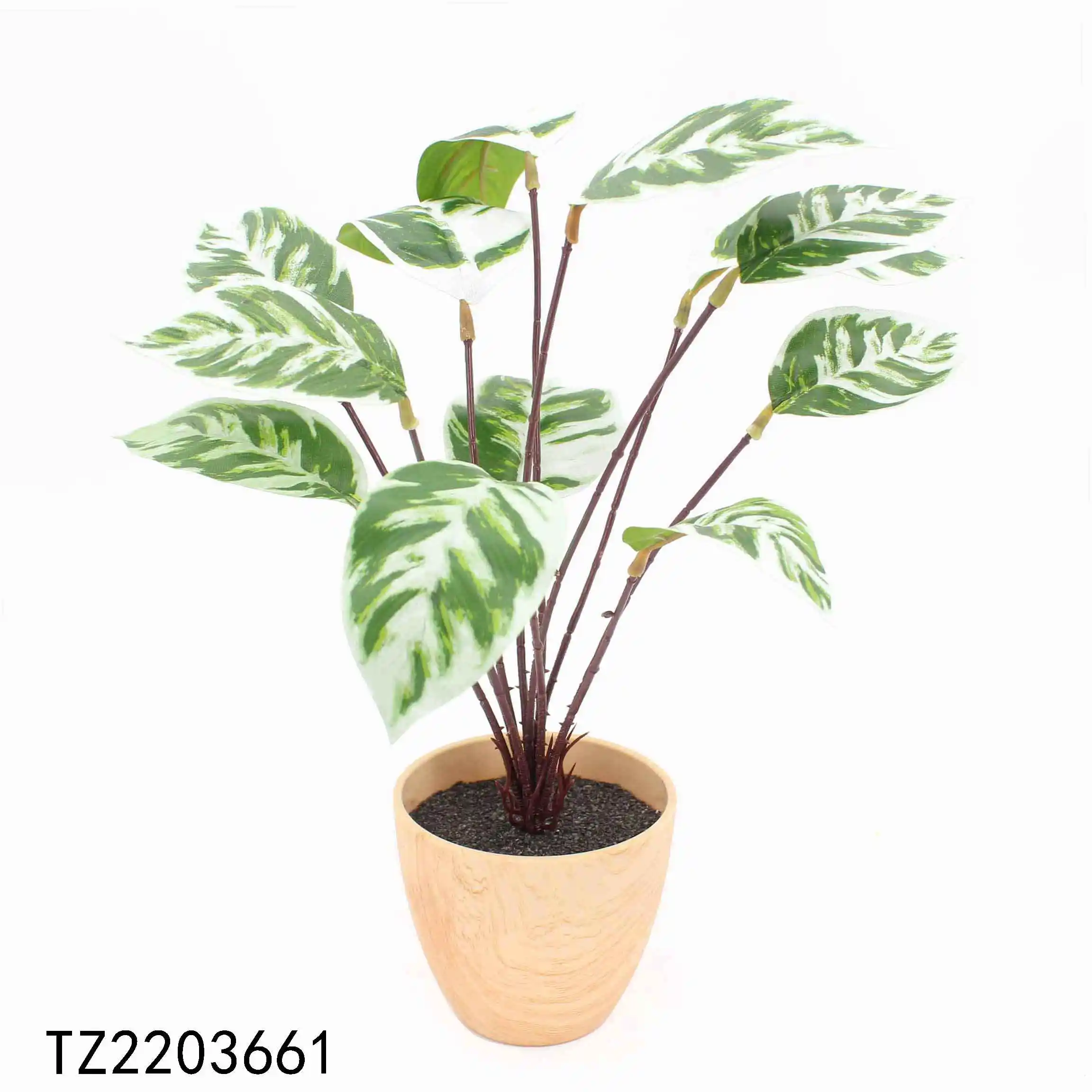 indoor home Decor Artificial Potted Tree Leaf leaves Palm Foliage Artificial Plant