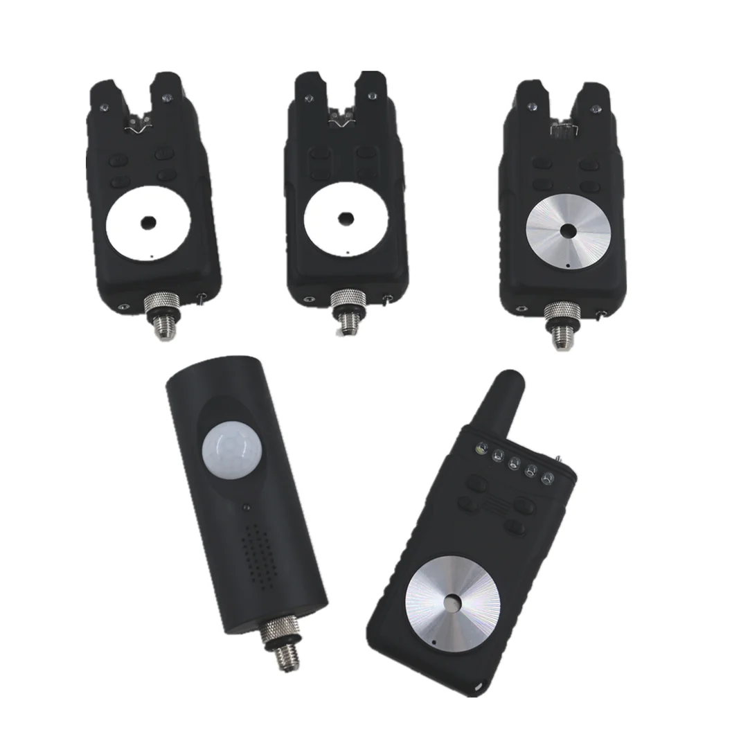 Hot Selling Products JZH-RF698S Fishing Bite Alarm with Sensor  Black 3+1+1 set with High Sensitivity