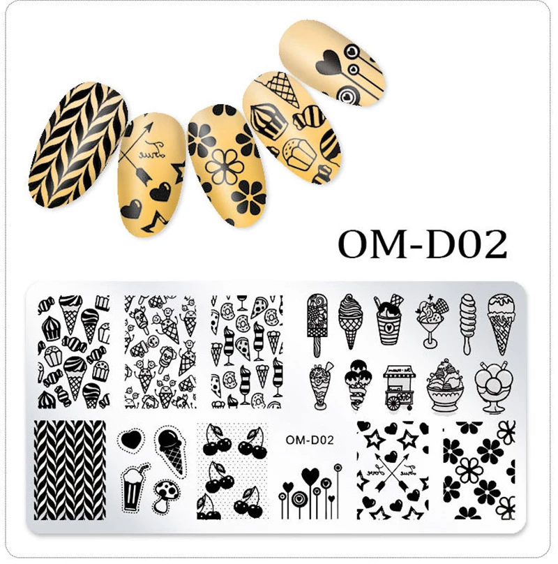 NAP004 12*4cm  nail stamping plates custom  for nails polish nail art design stencil  manicure accessories and tools NAP004